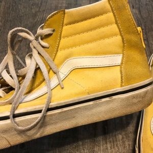 Vintage Yellow High-Top Vans